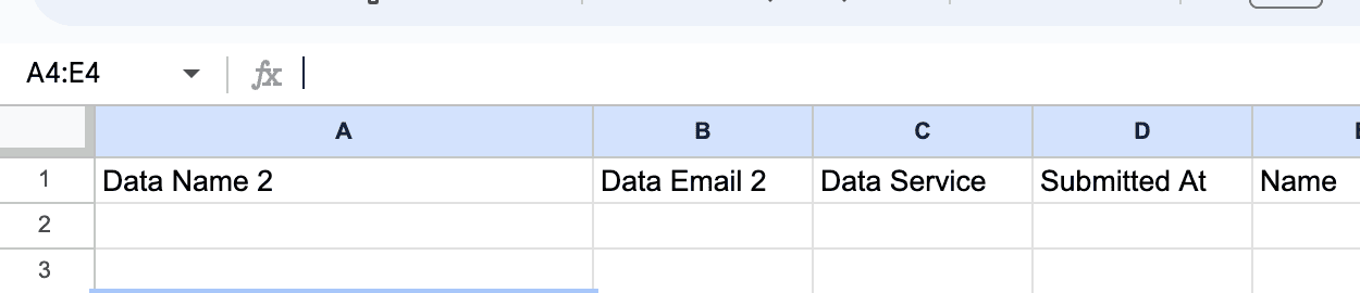 Spreadsheet Configuration