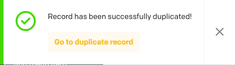 Duplicate notification