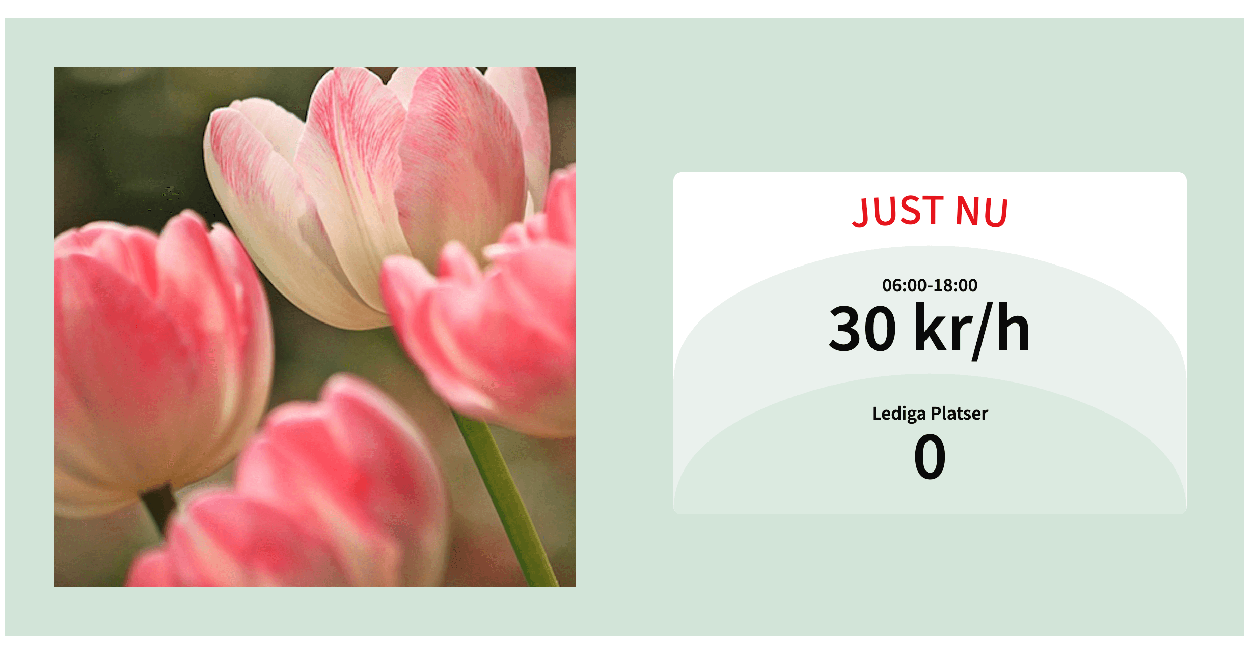 Parking Information in content row